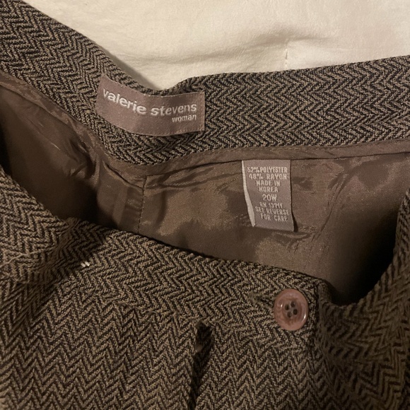 High Rise Trouser Work Business Casual Chic Minimalist Modern Hipster Boho Pants - Picture 3 of 5